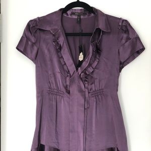 BCBG Maxazria Woven Silk Top